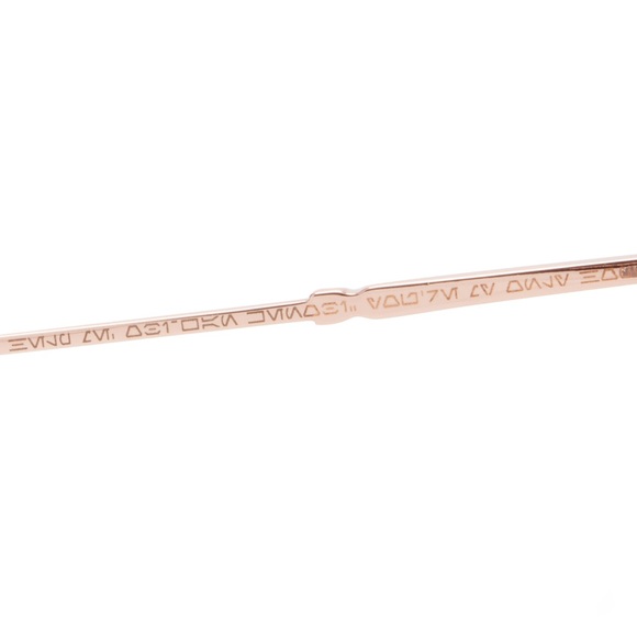 Star Wars DIFF Princess Leila Clear Glasses: rose gold metal frame, medium fit - Picture 5 of 11